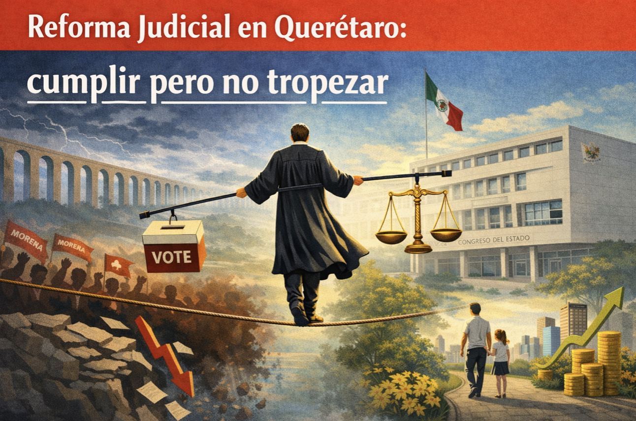 Reforma judicial en Querétaro: cumplir… pero no tropezar