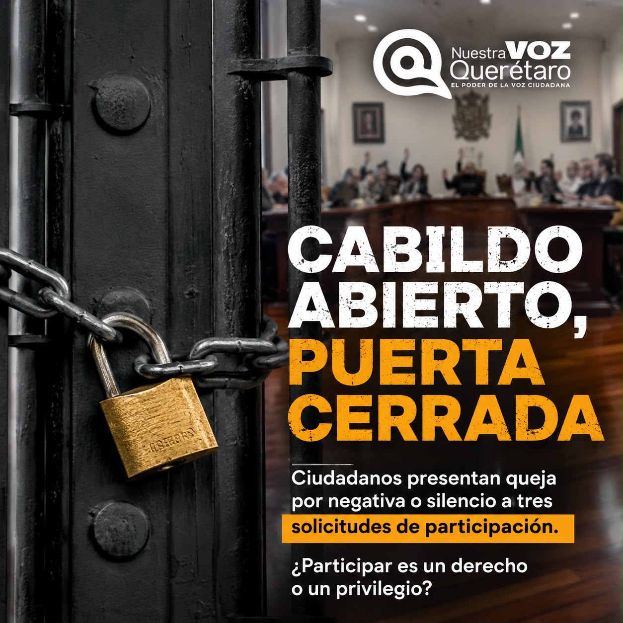 Cabildo Abierto: cuando la ciudadanía toca la puerta y el gobierno no responde